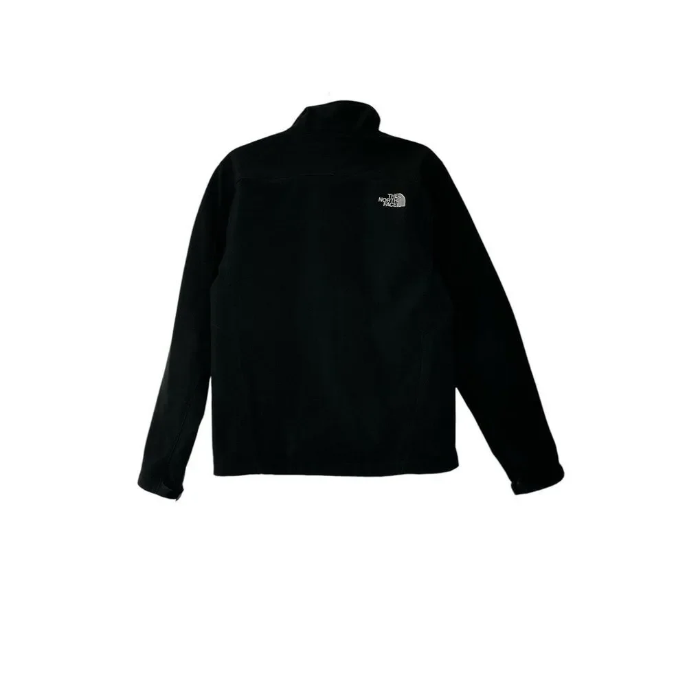 The North Face Jacket Men Small  Windwall Fleece Black Zip-Up Outdoor Hiking‎